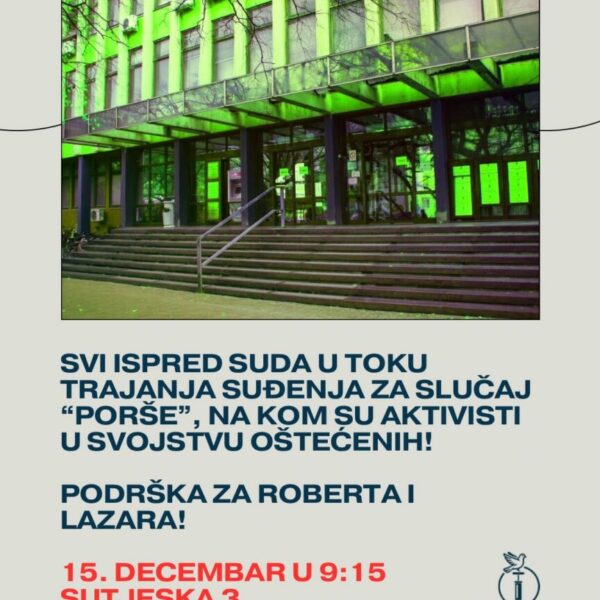 Podrška za Roberta i Lazara