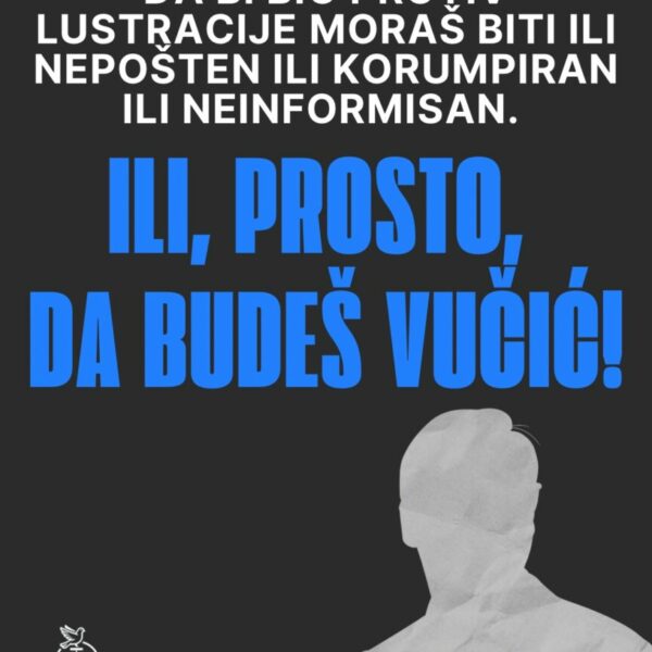 Da bi bio protiv ljustracije...