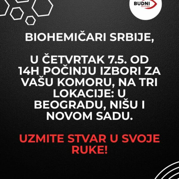 Prijava za posmatranje izbora za Komoru biohemičara Srbije