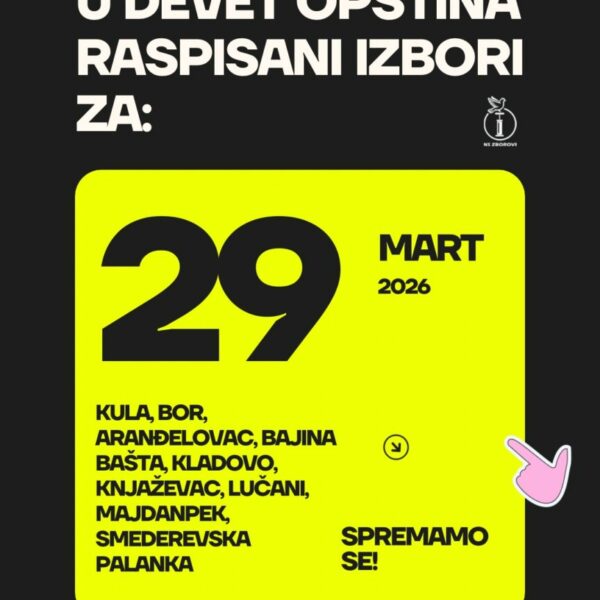 Raspisani izbori!