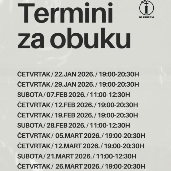 NOVI KRUG OBUKA JE KRENUO!