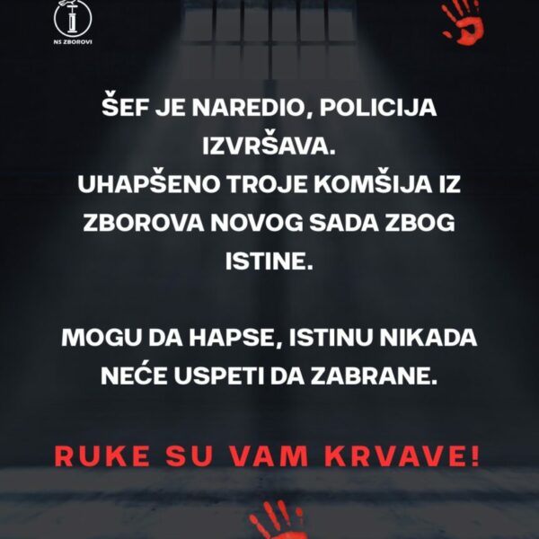 Ruke su vam KRVAVE!