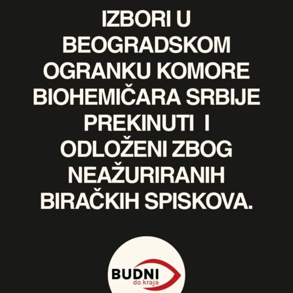 Obaveštavamo javnost