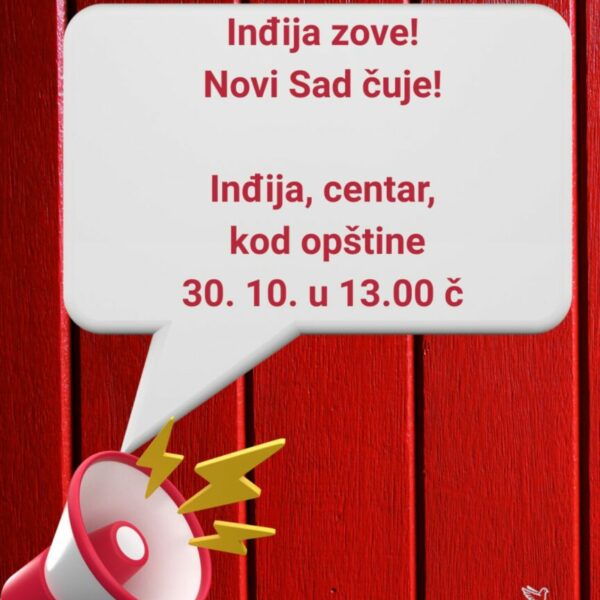 Novi Sad diše zajedno sa Inđijom.